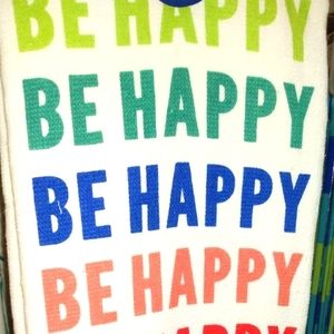 "Be Happy" towel